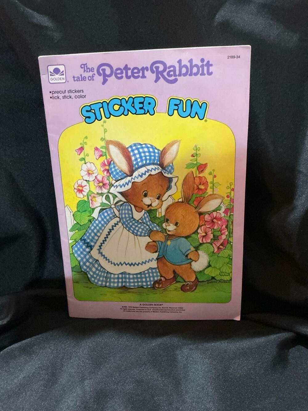 Golden Books The Tale of Peter Rabbit Sticker Fun Book Vintage 1981